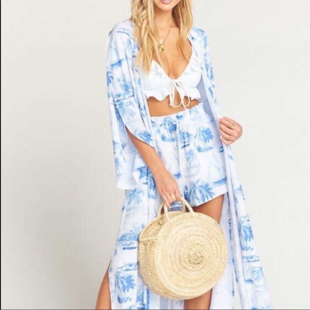 Layne Kimono in Sail Away Toile by MUMU
